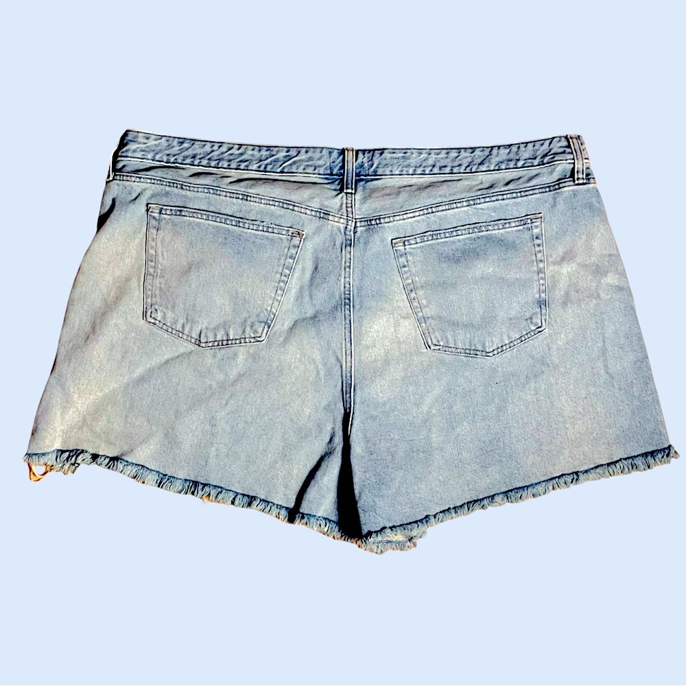 UNIVERSAL THREAD 90s baggy mid rise distressed denim shorts 22 NWT - Picture 2 of 6